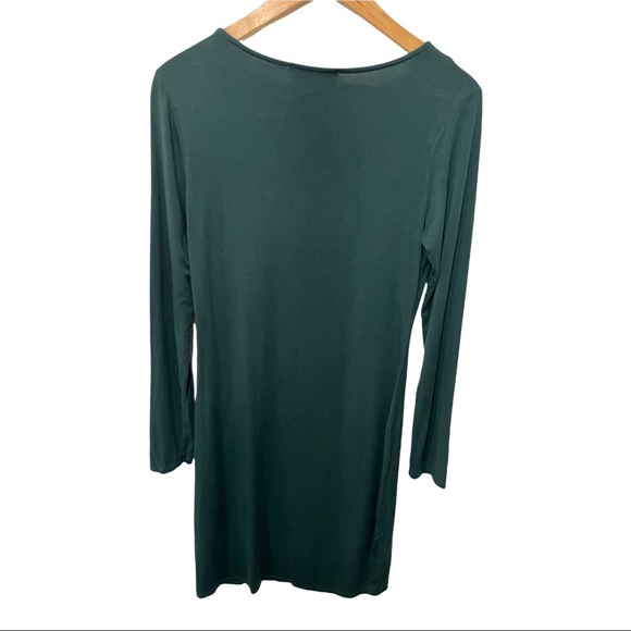 LULU'S HOW I WONDER FOREST GREEN LONG SLEEVE SIDE SLIT BODYCON DRESS - Picture 11 of 15